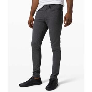 Lululemon ABC Pant Skinny‎ *Tech Canvas Heathered Black Mens Size 28